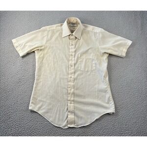 Vintage Arrow Kent Shirt Mens 15 Pocket Short Sleeve Single Stitch Button Up USA